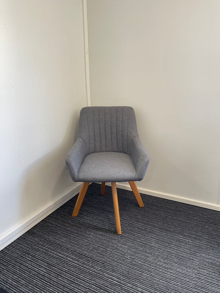 Carmen Swivel Grey Fabric