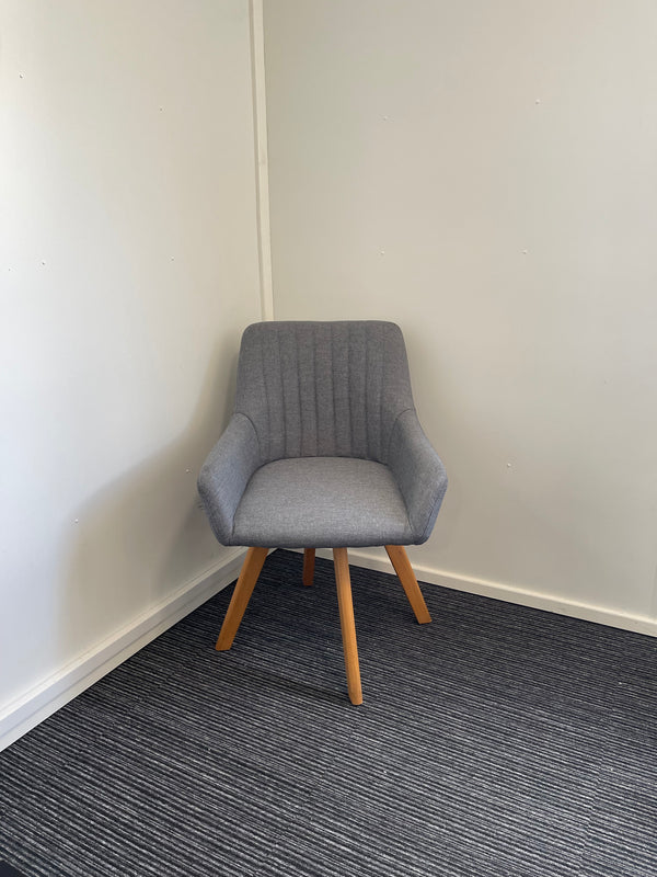 Carmen Swivel Grey Fabric