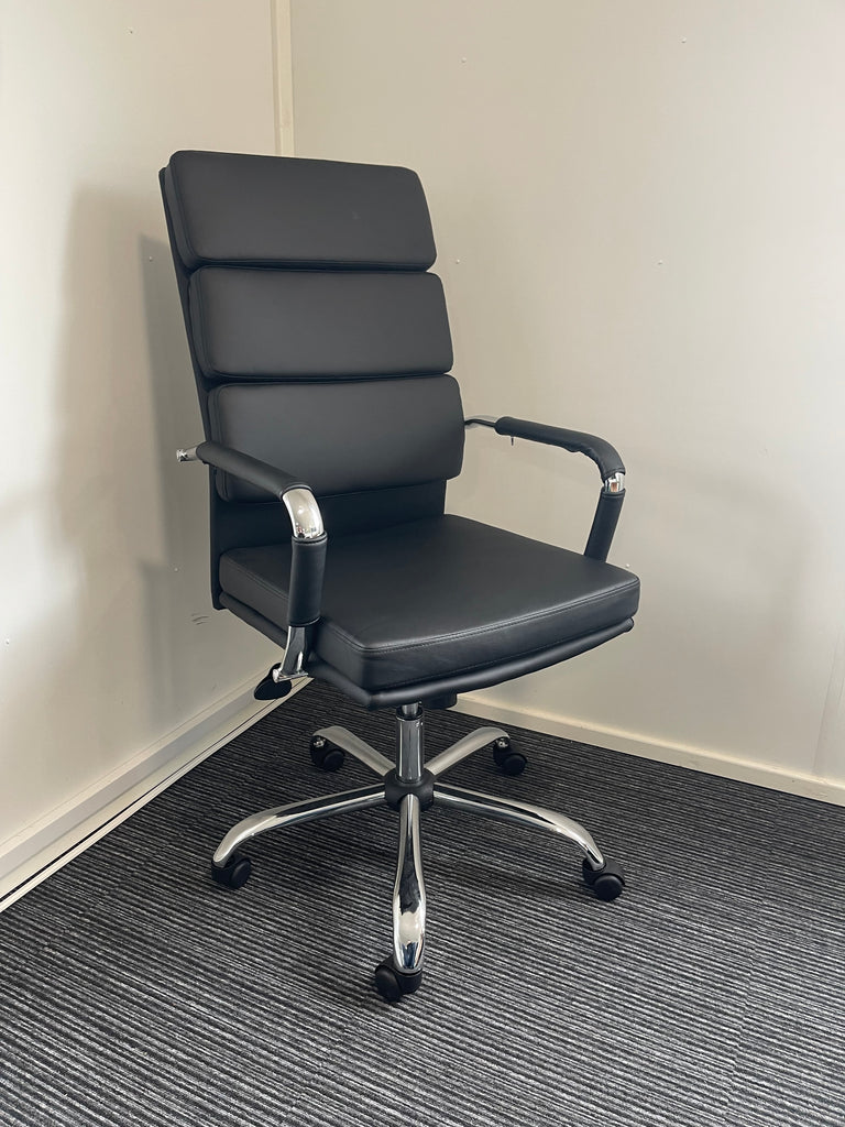 Advocate High Back Bonded Leather Executive Office Chair with Arms