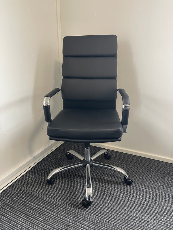 Advocate High Back Bonded Leather Executive Office Chair with Arms
