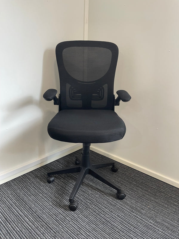 Ace Fabric Seat Mesh Back High Back Task Operator Chair With Arms
