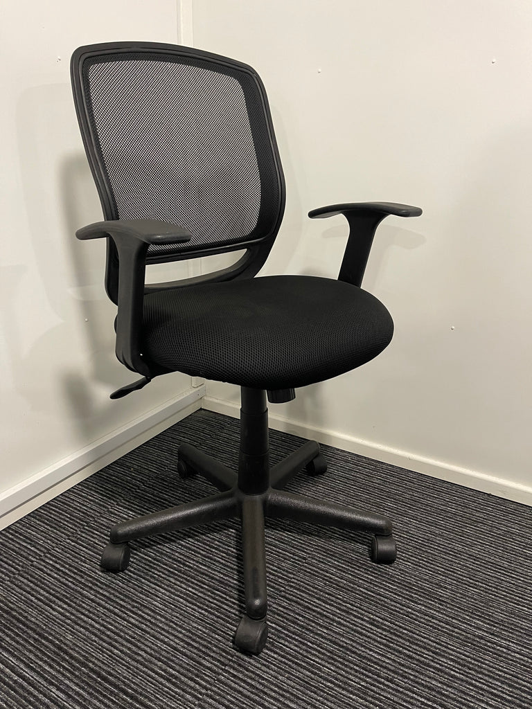 The Mave Airmesh Fabric  Seat Mesh Back Medium Back Task Operator Chair With Arms