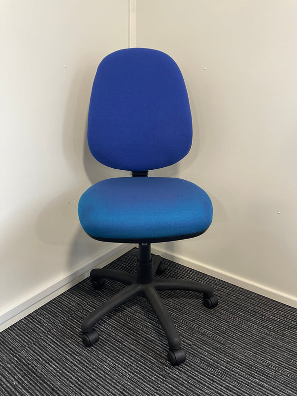 Eclipse Plus III Blue Fabric Task Operator Office Chair Without Arms