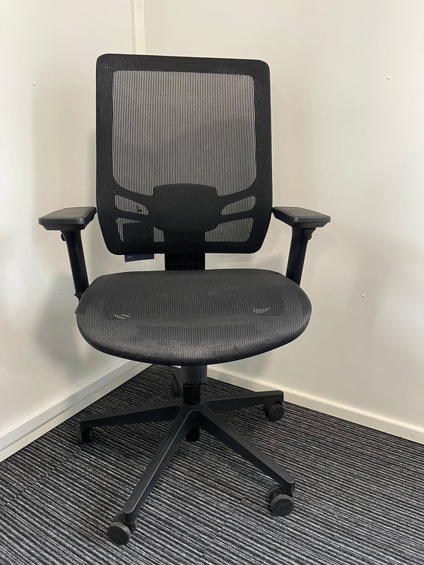 Ergo Twist Mesh Seat Mesh Back High Back Task Operator Chair With Arms