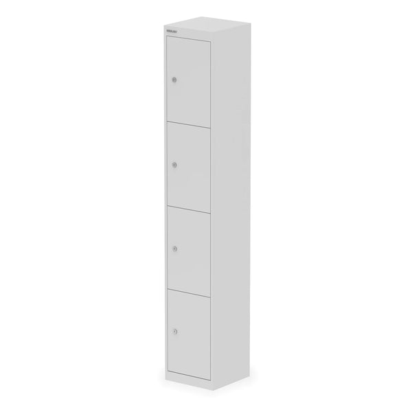 Bisley Steel Lockers 2, 4 & 6 Door - 1800mm (H) x 305mm (W) x 457mm (D) in Grey (New)