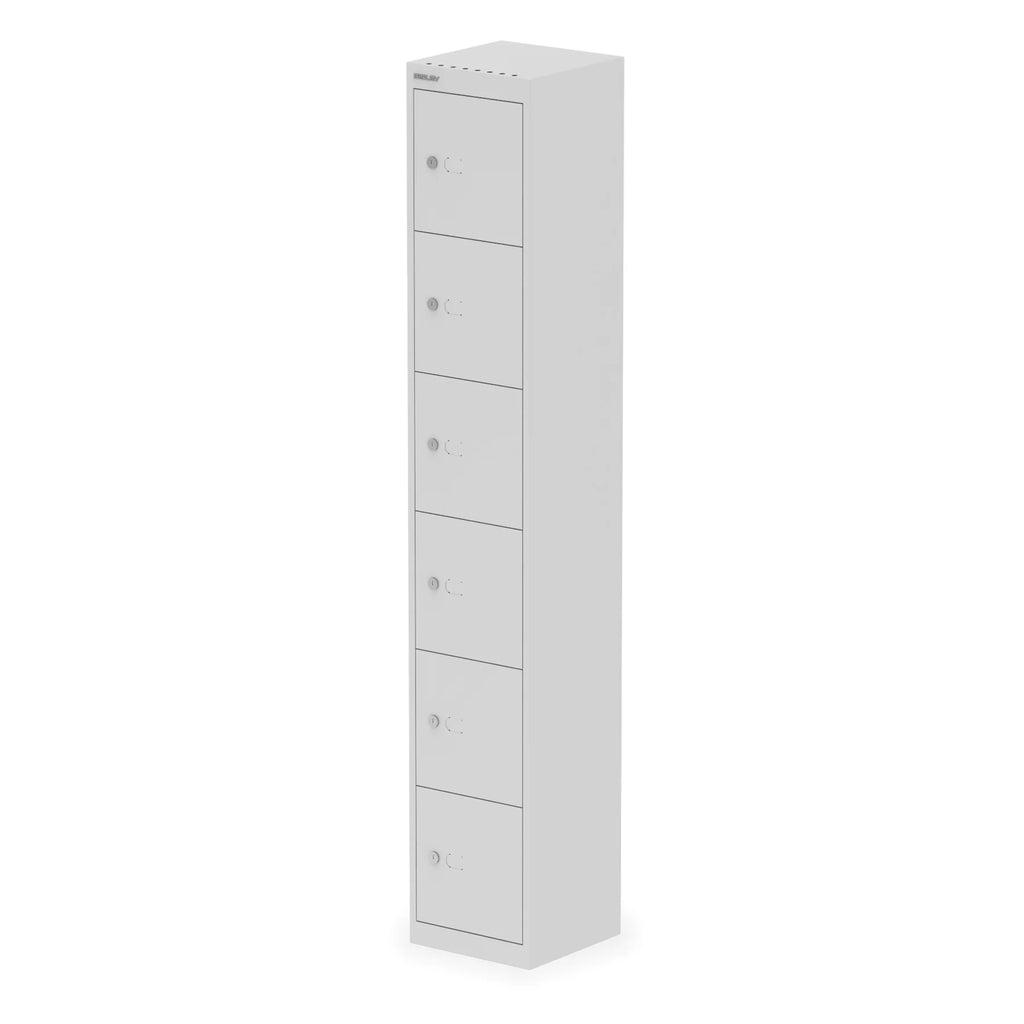Bisley Steel Lockers 2, 4 & 6 Door - 1800mm (H) x 305mm (W) x 457mm (D) in Grey (New)