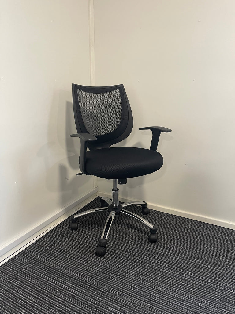 Camden Airmesh Fabric  Seat Mesh Back Medium Back Task Operator Chair With Arms