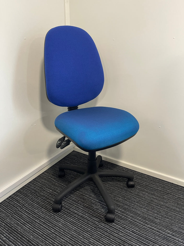 Eclipse Plus III Blue Fabric Task Operator Office Chair Without Arms