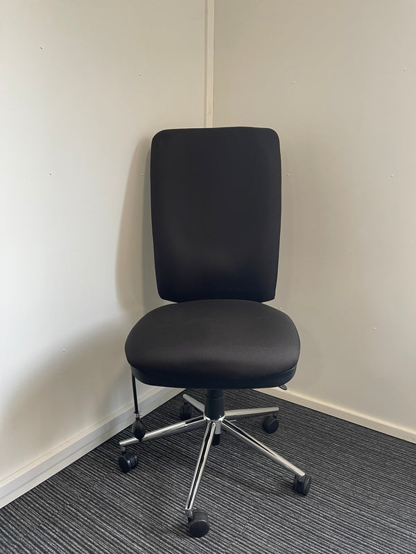 Chiro High Back Black Fabric Medium Back Task Operator Office Chair