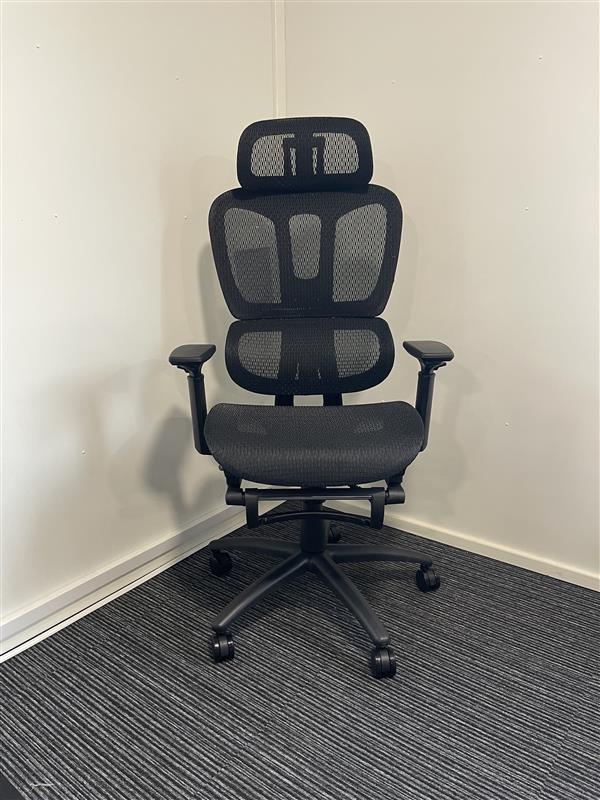 Horizon Mesh Seat Mesh Back High Back Task Operator Chair With Headrest & Arms