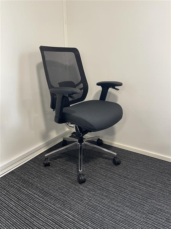 Ergo Click Black Fabric High Back Ergonomic Posture Chair With Arms