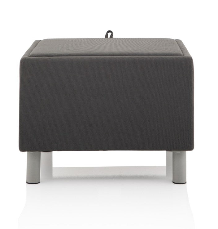 Melia Foot Stool Modular Visitor Grey Fabric (New)