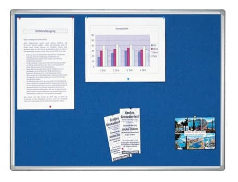 Franken Pro 120x90 cm Notice Board Blue (New)