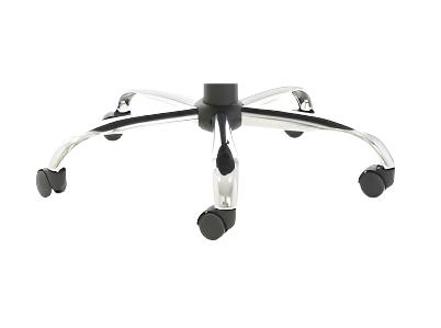 Replacement Chrome 5 Star Base for Computer Office Chair Curved 2 Sizes